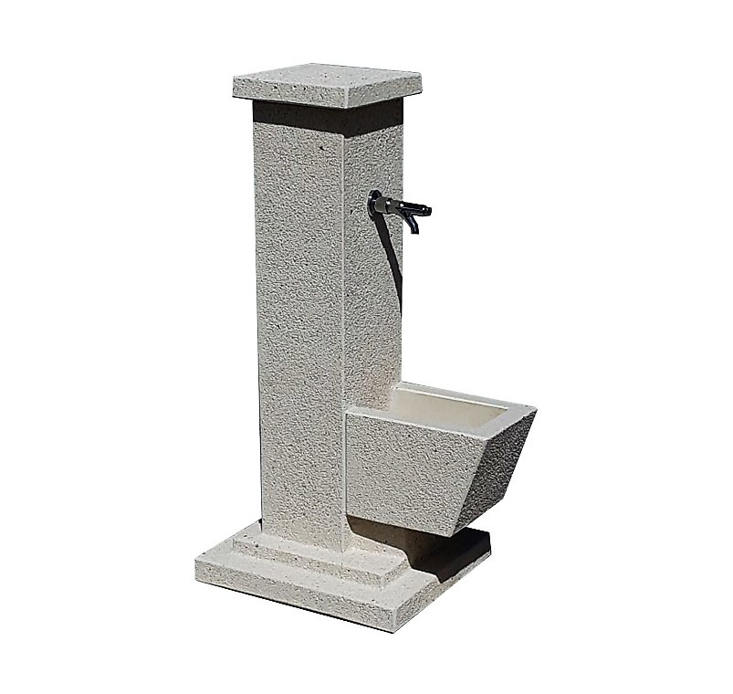 01 fontana in cemento NAPOLI_CLS - Fontane con rubinetto in Cemento per Arredo Urbano